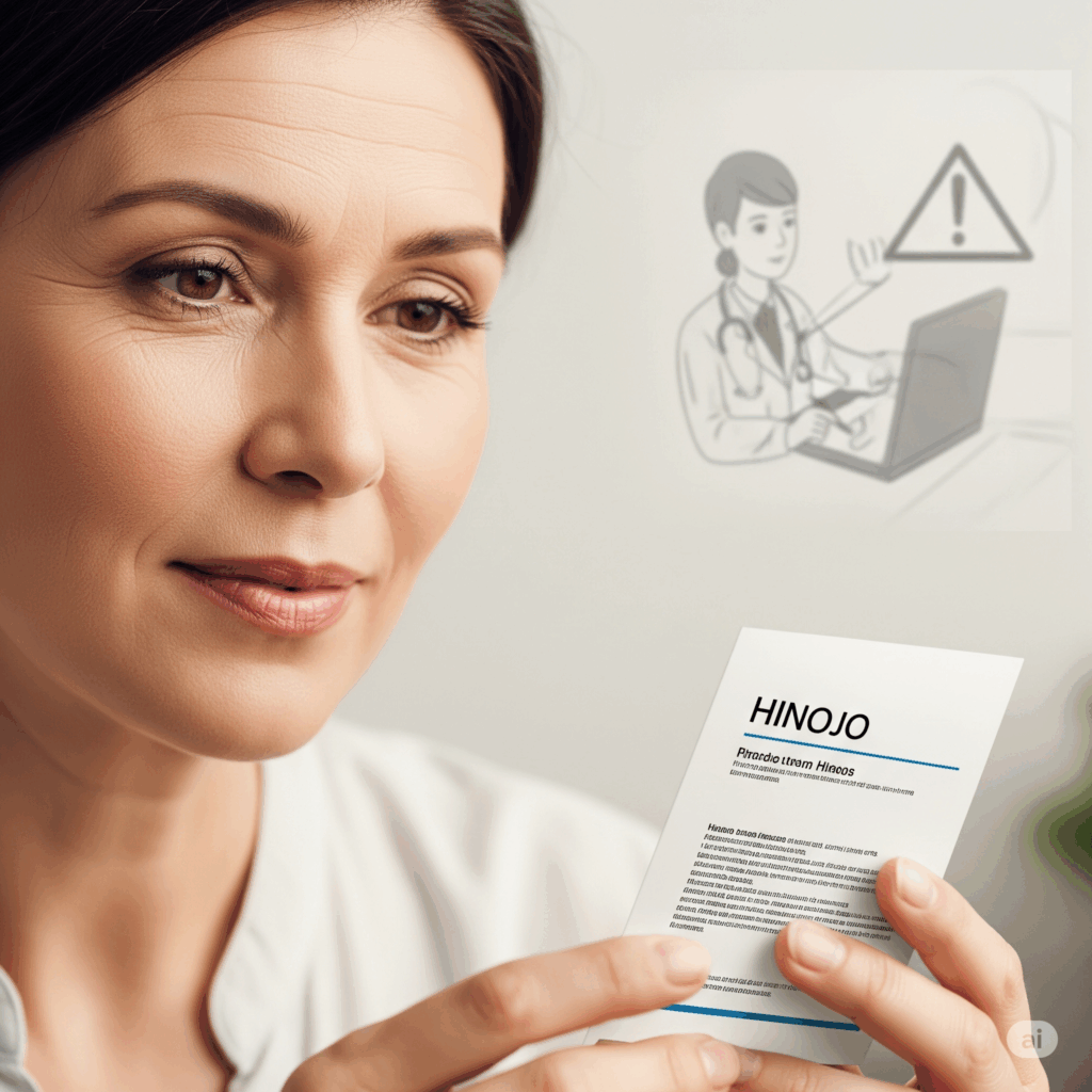 Imagen fotorrealista reflexiva de una persona leyendo una etiqueta o una hoja informativa sobre el Hinojo, con una expresión ligeramente contemplativa, quizás con una sutil señal visual de un símbolo de advertencia o una consulta médica en el fondo borroso, enfatizando la importancia de comprender las precauciones y las posibles interacciones.